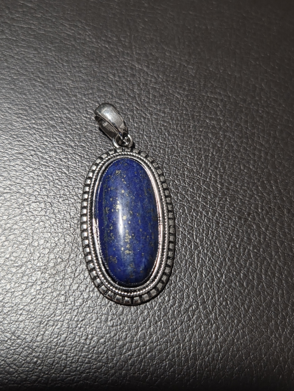 Lapis Lazuli Oval Pendant - Blue